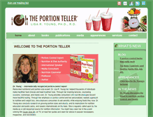 Tablet Screenshot of portionteller.com